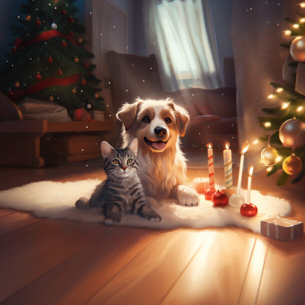 O pejskovi a kočiče, jak to bylo na Vánoce
