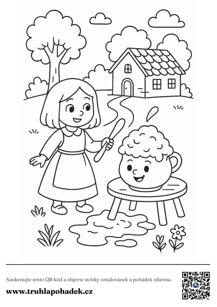 Hrnečku vař omalovánka